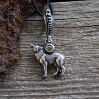 Handmade Wolf Song Pendant Necklace