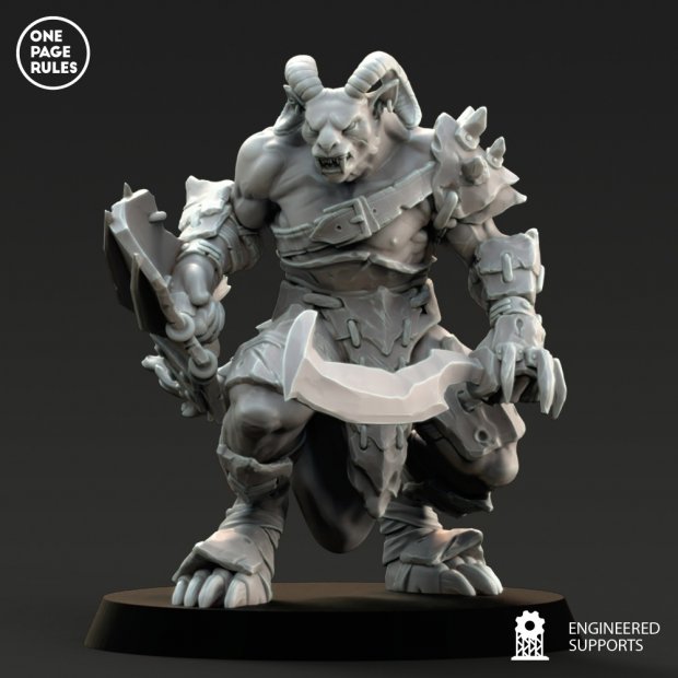 Beastman soldier with sword Figure (Unpainted)