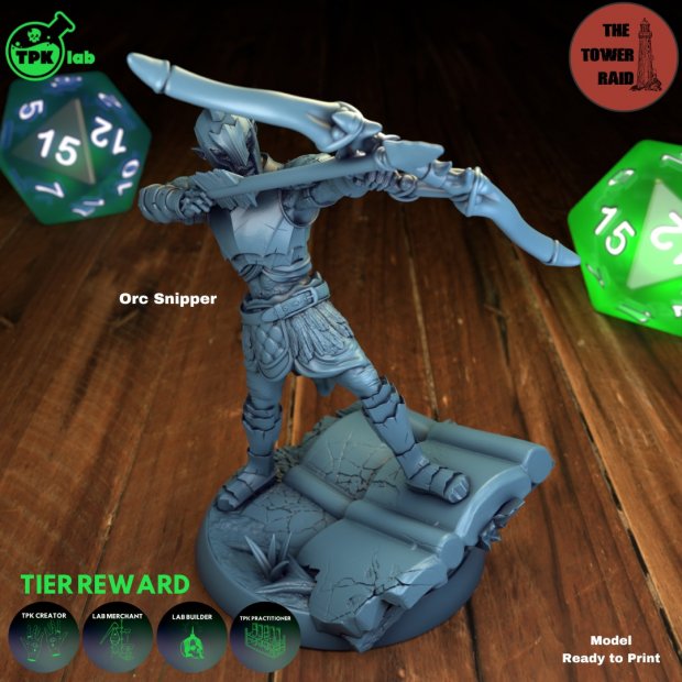 Orc Sniper Figure (Unpainted)