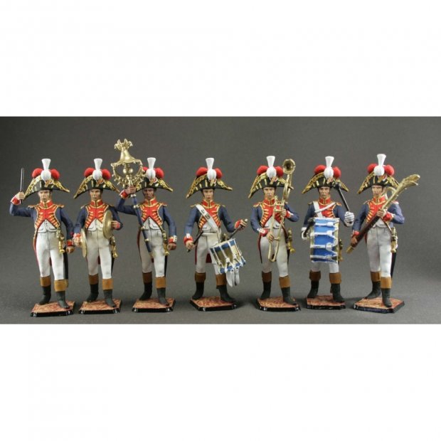 Orchestra Of The French Grenadier Regiment 1812 Set Of 7 Figures