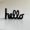 Hello Sign Model Stand