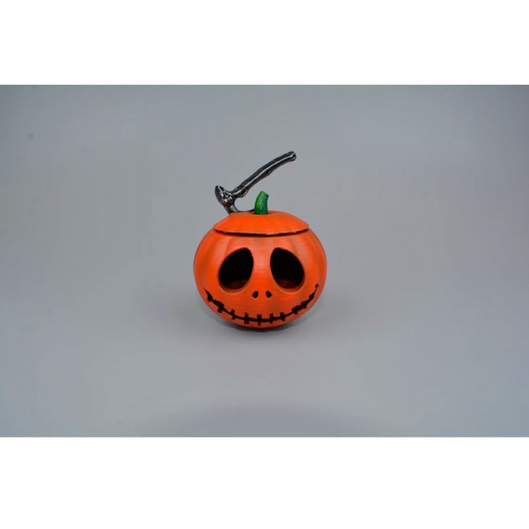 Halloween Pumpkin Jack O’Lantern V2 Candlestick