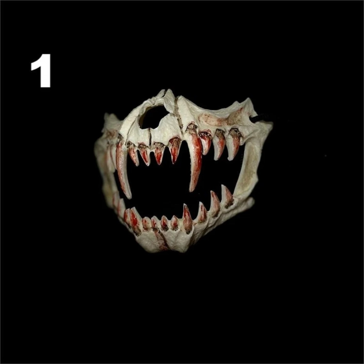 Skeleton Werewolf Cosplay Half Mask Ver.1
