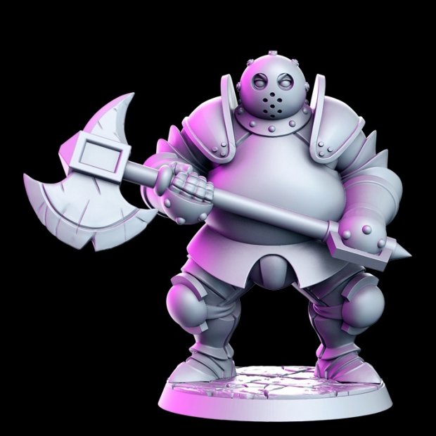 Pot-bellied commander Figure (Unpainted)