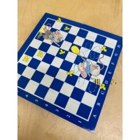 Handmade Merry Mice (Blue) Everyday Chess