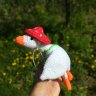 Goose in a hat Plush Knitted Toy
