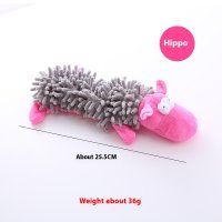 Soft Plush Dog Toy (Hippo)