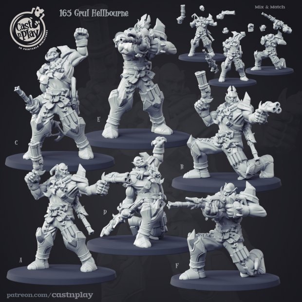 Grul Hellbourne Figure (Unpainted)