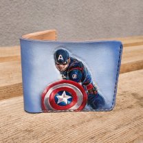 Handmade Marvel - Captain America Shield Custom Wallet