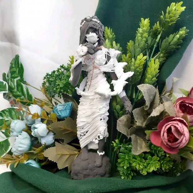 Handmade Elven Bride Figure