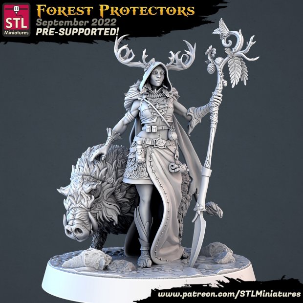 Whisperer of Wild Beasts Figure (Unpainted)
