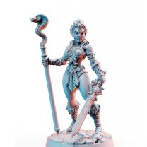 Shiela with a snake staff Figure (Unpainted)