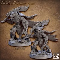 Captain Fenrir - Humand & Wulfheart forms Figure (Unpainted)
