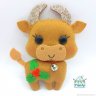 Christmas Cow Plush Toy