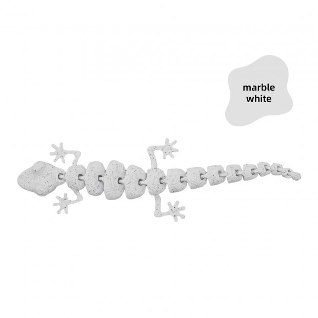 3D Printed Articulated Gecko Fidget Toy V8