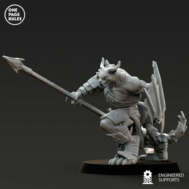 Beastman Spearman Figure (Unpainted)