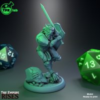 Dragonborn Paladin Figure (Unpainted)