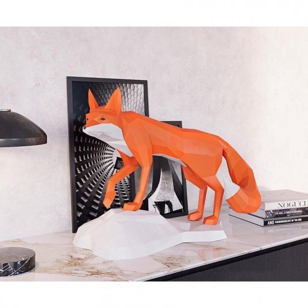 Fox On Stone 3D Building Set