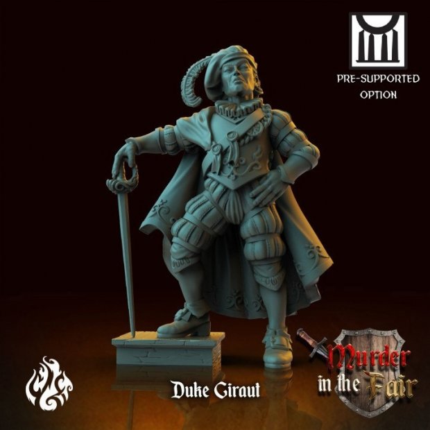 Duke Giraut Figure (Unpainted)