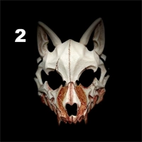 Skeleton Werewolf Cosplay Half Mask Ver.2