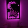 My Hero Academia Lighted Up Wooden Wall Art v4