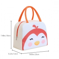 Kawaii Beige Penguin Lunch Box Bag
