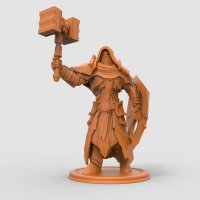 Guardian paladin with hammer 02 Figure (Unpainted)