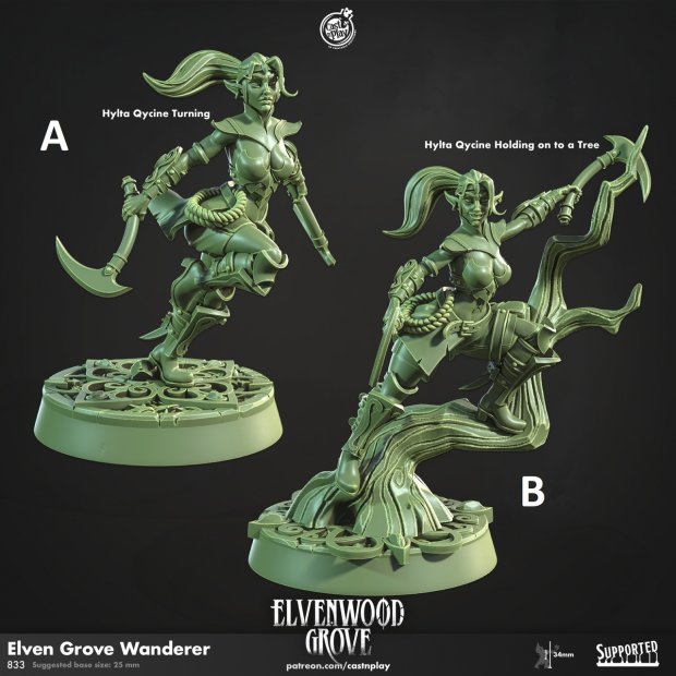 Elven Grove Wanderer Figure (Unpainted)