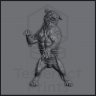 Shadow Mastiff Figure (Unpainted)