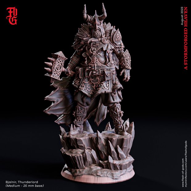 Bjalnir, Lord of Thunder Figure (Unpainted)