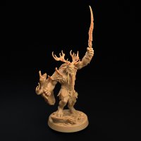 MooseMan commander with sword Figure (Unpainted)