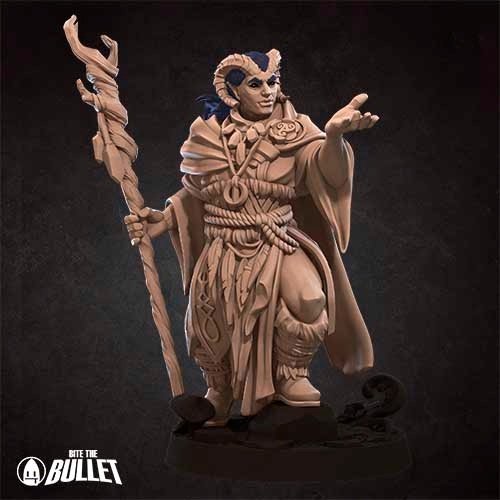 Tiefling Druid 02 Figure (Unpainted)
