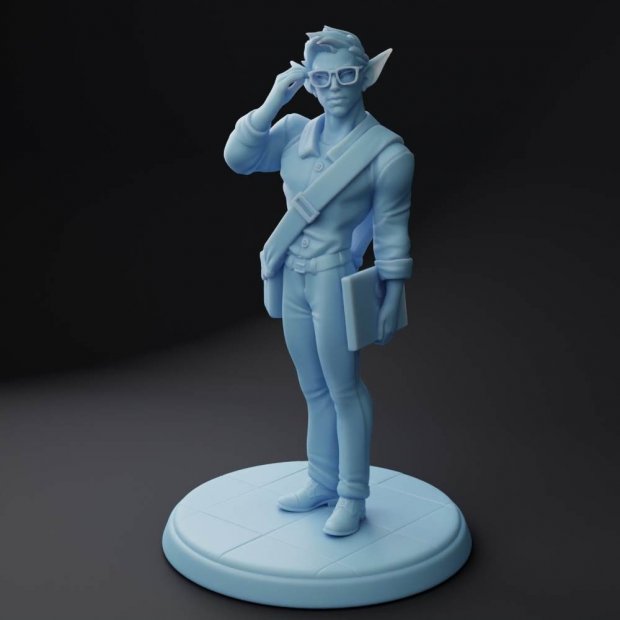 Elf programmer Figure (Unpainted)