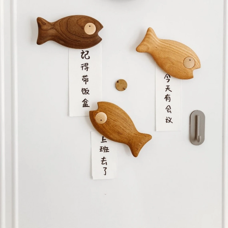Cute Fish Wooden Fridge Magnet/Bottle Opener