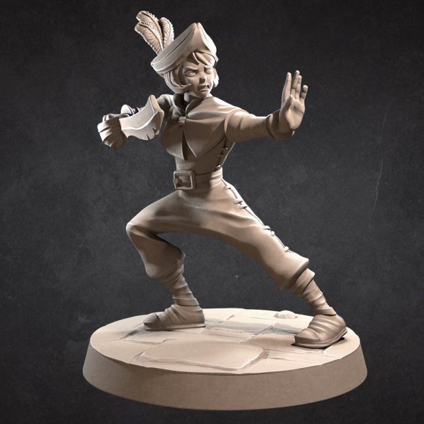 Young pirate with a sword Figure (Unpainted)