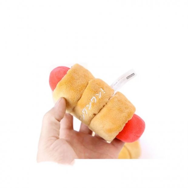 Plush Dog Toy (Ham roll)