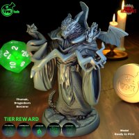 Thumak - Dragonborn Sorcerer Figure (Unpainted)