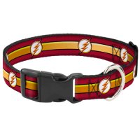 Buckle-Down DC Comics - The Flash (23-38 cm) Dog Collar Plastic Clip