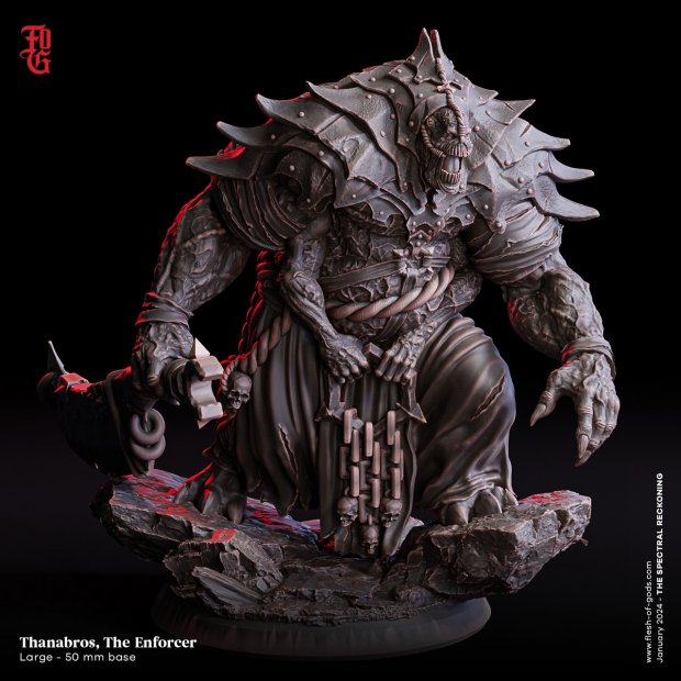 Thanabros The Enforcer Figure (Unpainted)
