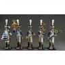 French Musicians 1812 Set Of 5 Figures