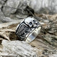 Skull with wings Ring