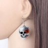 Rose Skull Acrylic Earrings (ver 1)