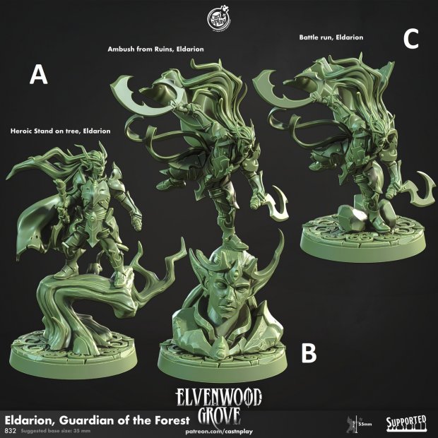 Eldarion - Guardian of the Forest Figure (Unpainted)