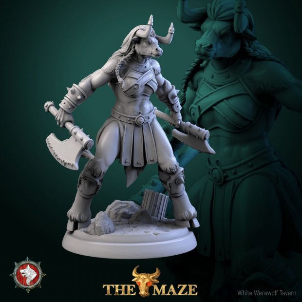 Horned warrior Figure (Unpainted)