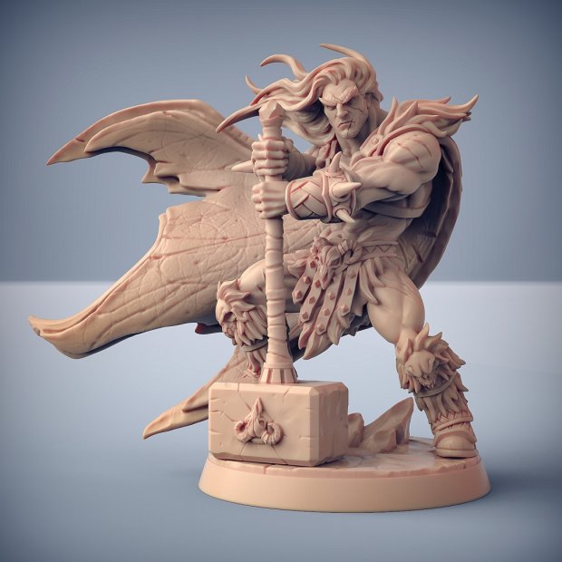 Barbarian Chief - Krommir Stronghammer Figure (Unpainted)
