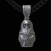 Death With AK-47 Pendant Necklace
