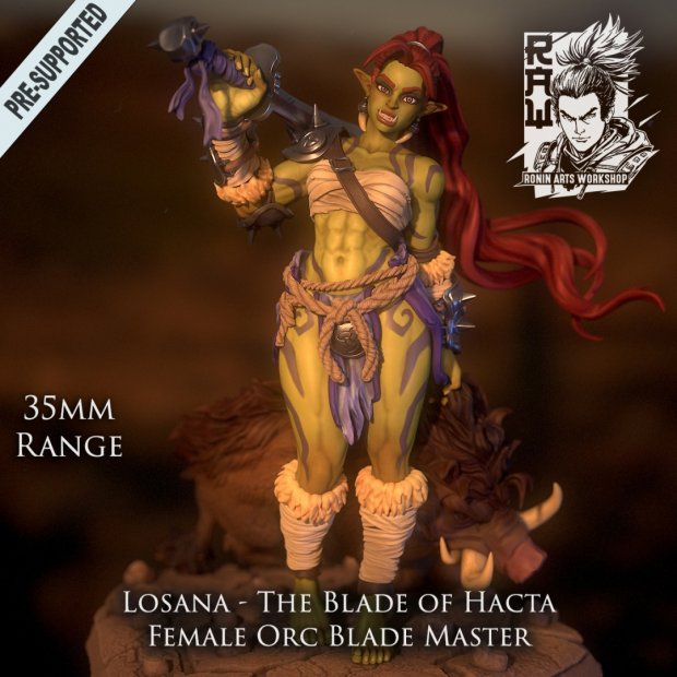 Losana - The Blade of Hacta Figure (Unpainted)