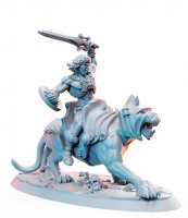 Hi-Darr on a panther Figure (Unpainted)