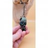 Zombie Head Resin Keychain