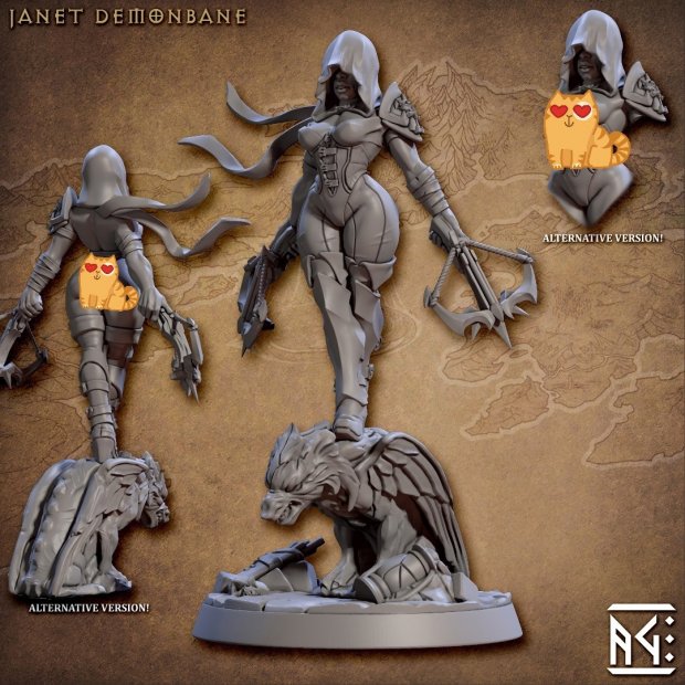 Janet Demonbane Figure (Unpainted)